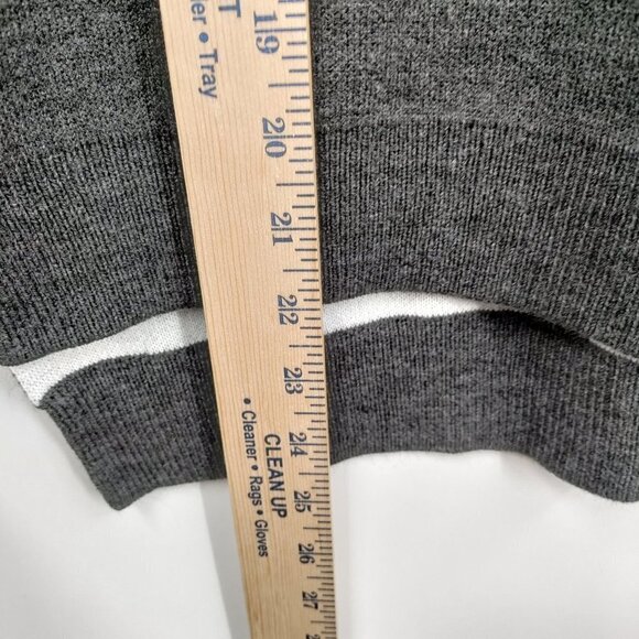 Calla Effortless Knit Mock Neck High Low Hem Slim Fit Sweater Large Women Black - Picture 6 of 9